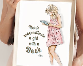 Taylor Swift fan art, book art gift for readers, taylor swift watercolor art, home decor wall art, gift for book lover watercolor art decor