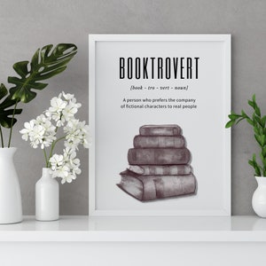 Minimalist art for book lover gift for home art decor for readers book art print contemporary art for home decor wall art instant download