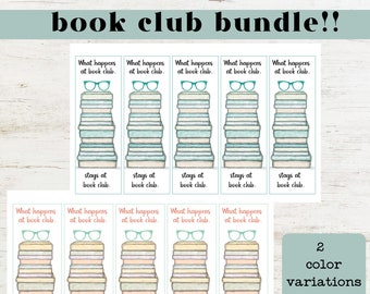 Cute bookmarks, book club bookmarks, book tracker, printable bookmarks, book club gifts, bookmark set, digital download, book lover gift set