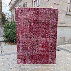 Vintage Turkish Oushak Rug - 4x5.7 ft - Handmade Pastel Area Rug