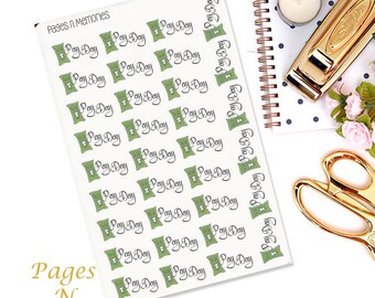 Pay Day Planner Stickers/ Finance Stickers/ Functional Stickers/ Erin Condren/ Plum Paper/ Happy Planner/ Filofax #050
