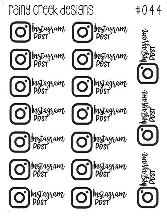Instagram Post Planner Stickers #044