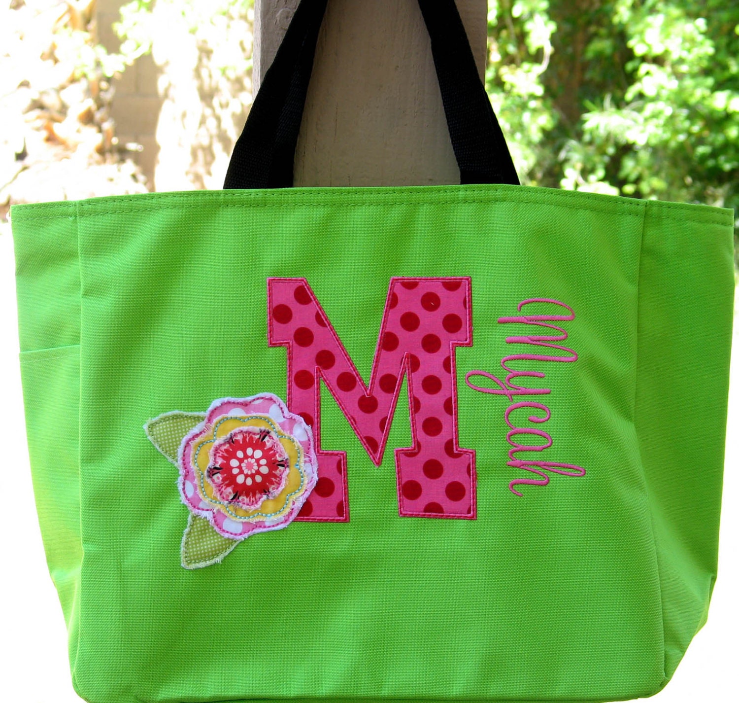 Personalized Tote Bag Flower Girl Monogrammed Dance Bag | Etsy