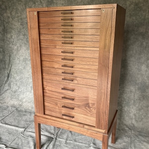 Jewelry Armoire Black Walnut Locking Cabinetsupercab Etsy