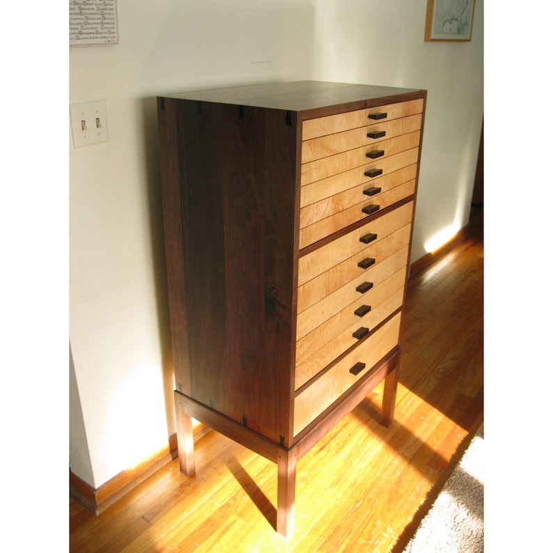 Jewelry & Lingerie Armoire, Cali CabWalnut, Curly Maple, Wenge image 4
