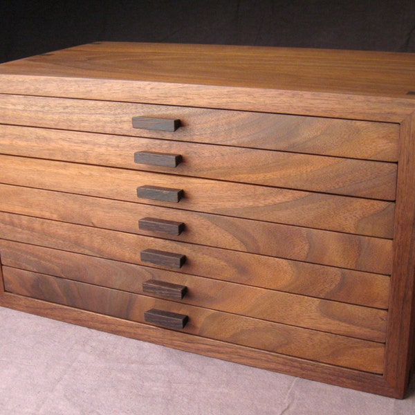 Large Jewelry Box--Black Walnut & Wenge Jewelry Armoire