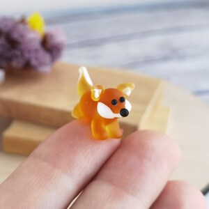 Handcrafted Glass Fox Sculpture for Office Desk Styling