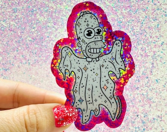 Spooky Mr. Sparkle High Quality Glitter Vinyl Sticker