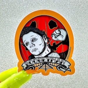 Boogeyman Glansigt vinylklistermärke