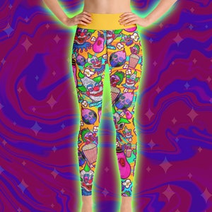 Outer Space Klowns Yoga Leggings