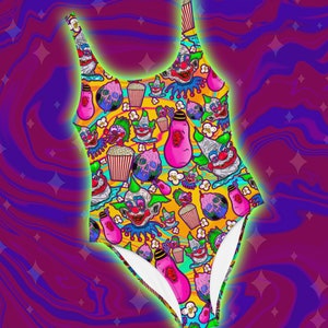 Outer Space Klowns One Piece Swimsuit