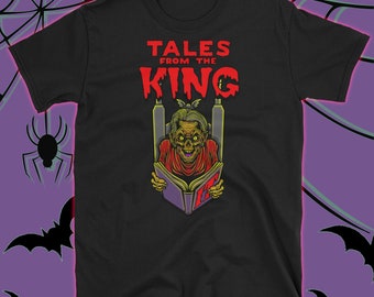 Kortärmad t-shirt unisex med texten "Sagor från kungen"