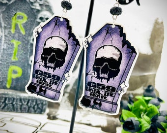 G59 Until the Grave Dangle Earrings Made to Order