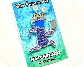 HatchetBoo Soft Enamel Pin Glitter LE of 50