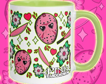 Pretty In Pink Voorhees Mug with Color Inside