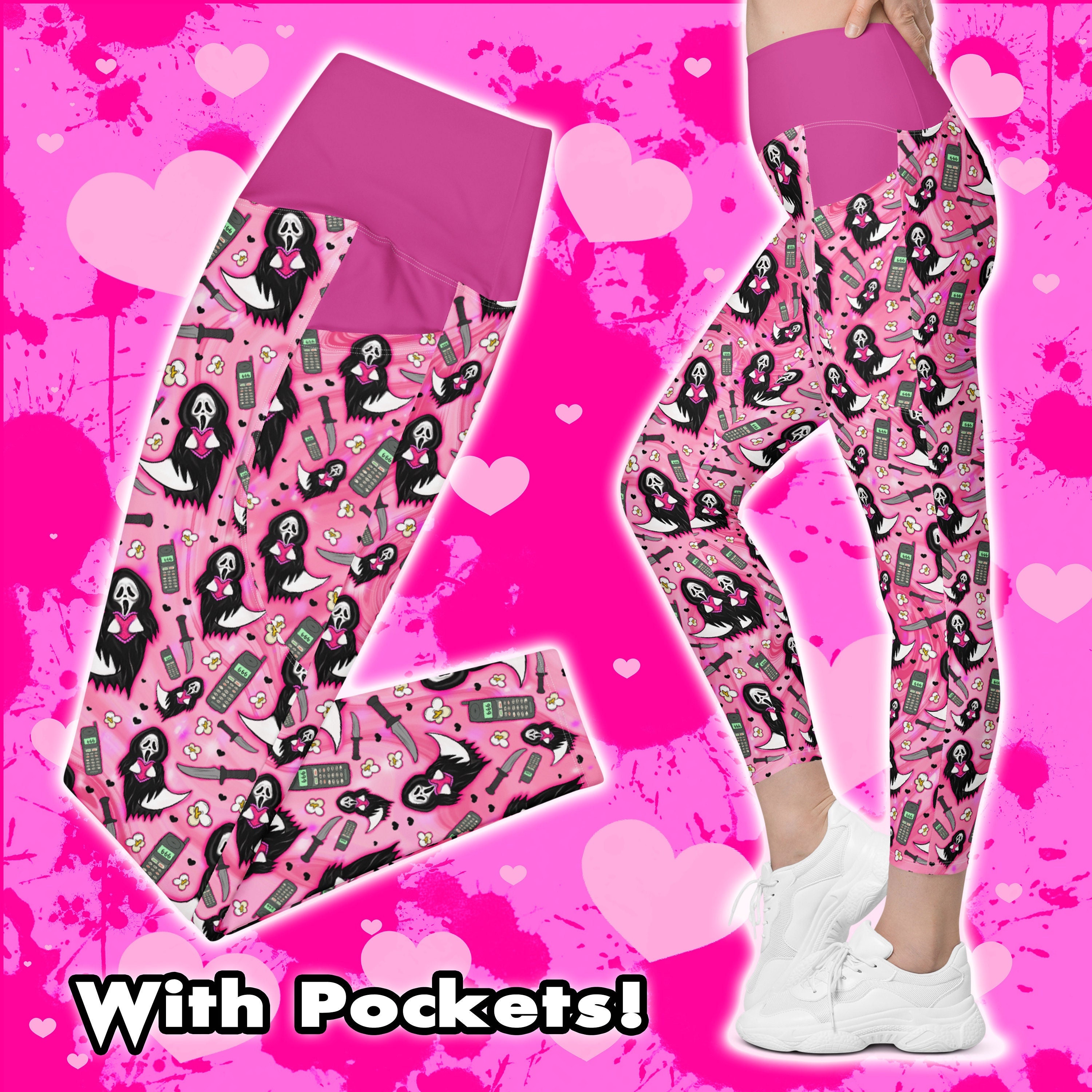 Sugar Skull Leggings Embroidered Sugar Skull Photo Leggings Creepy Cute  Ankle Length Custom Backgrounds Printed Leggings 