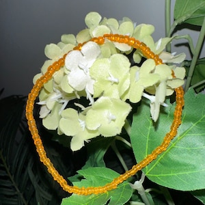 Seed Beaded Anklet: Colourful Boho Stackable Bracelet