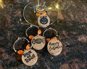 Halloween Wine Glass Charms