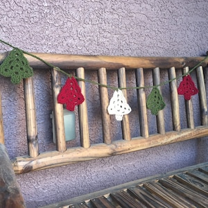 Christmas Tree Crochet Garland
