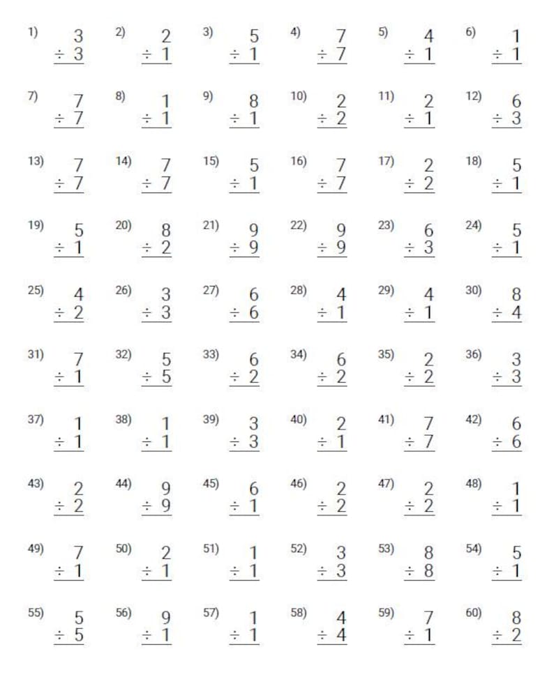 Printable Math Worksheets PDF | 100 Pages | Basic Math Workbook ...