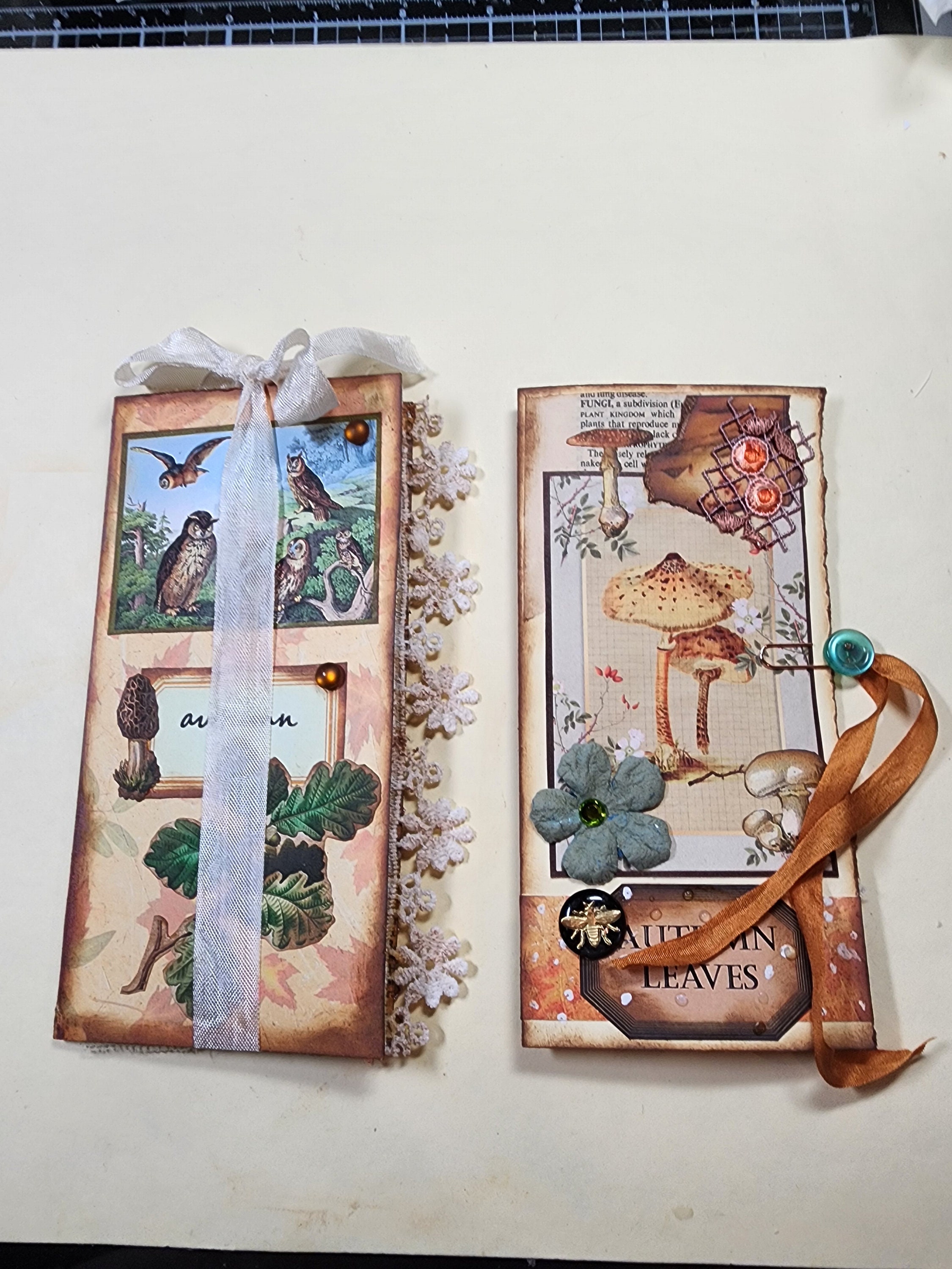 REDUCED:  Fall Tags and Folios - Ephemera for your journals, minibooks, or cards