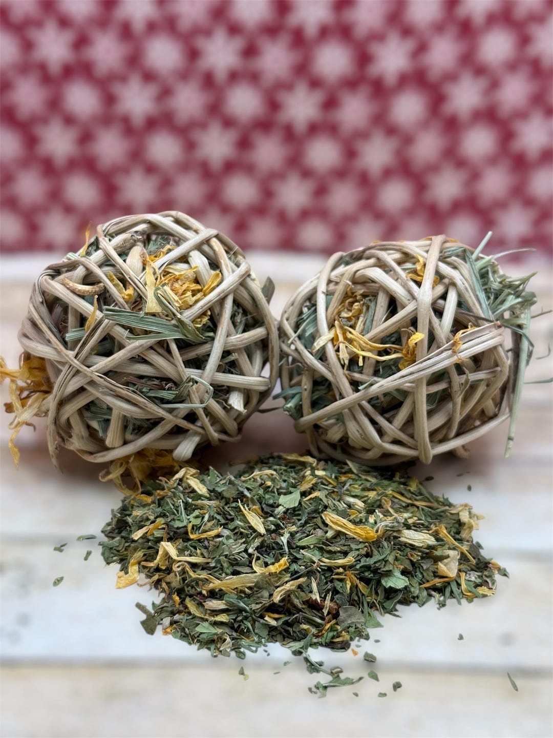 All Natural Herbal Vine Hay Sphere: Rabbit, Chinchilla, Guinea Pig Chew ... - Herbal Guinea Pig Cherry Recipe