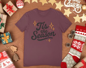 Tis the Season Shirt | Retro Holiday Graphic | Festive Christmas Tee
