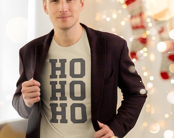 Ho Ho Ho T-Shirt | Vintage Varsity Holiday Tee