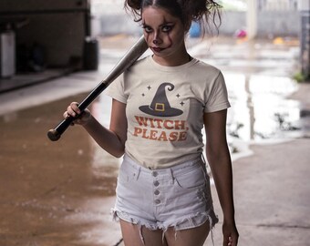 Witch Please T-Shirt: Funny Vintage Halloween Graphic Tee