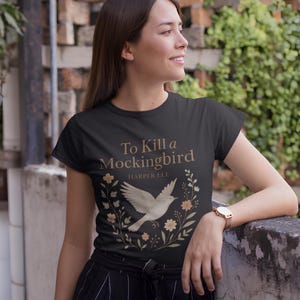 To Kill a Mockingbird Book Tee – Vintage Floral Literary Shirt