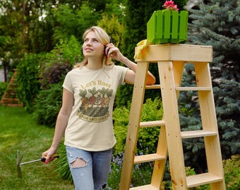 Let's Root For Each Other T-Shirt | Garden Veggie Pun Tee
