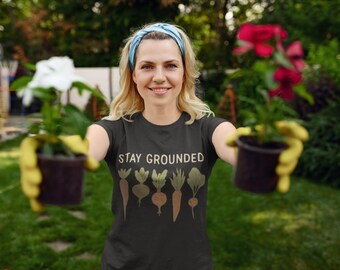 Stay Grounded Shirt: Root Vegetable Garden Tee - Cottagecore