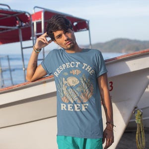 Respect the Reef Shirt: Vintage Coral & Fish Graphic Tee
