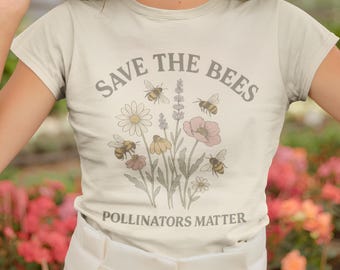 Save The Bees T-Shirt | Wildflower Graphic Tee
