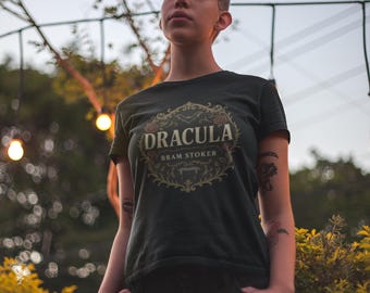 Dracula T-Shirt: Gothic Vampire Book Tee - Dark Academia Horror