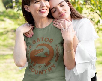 Retro Alligator T-Shirt: Funny Southern Swampcore Graphic Tee