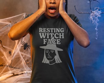 Resting Witch Face | Funny Halloween Graphic T-Shirt