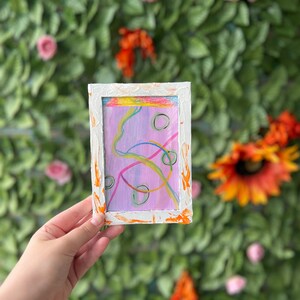 Abstract Art with Textured frame