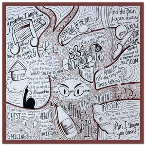 Warten auf Spill Poster, The Backseat Lovers Poster, Indie Rock, Snowbank Blues, Musikliebhaber Poster