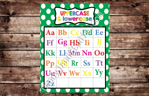 Alphabet Chart Upper And Lowercase Printable