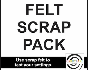 Felt Scrap Pack - Test your settings for air fresheners car freshies sublimation blanks 100% Polyester