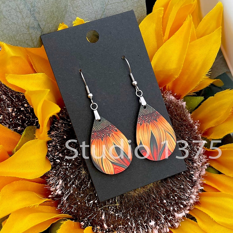 Teardrop Shape Earring Blanks Choose from Multiple Sizes DOUBLE Sided MDF Sublimation DIY Jewelry image 8