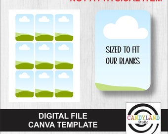 2x3 Rectangle Keychain magnet Canva Frame Template DIGITAL FILE for MDF Sublimation Blanks