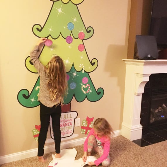 Jolly Green Christmas Tree Stickamajigger Restickable Fun Gift Idea Perfect For Kids Classroom Office Dorm Room Office Nursing Home Decor