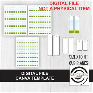 Bar Rectangle Earring Template for Canva DIGITAL FILE for MDF Sublimation Blanks