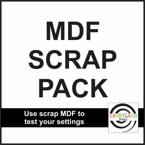 MDF Scrap Pack - Test your settings for MDF sublimation blanks key ring chain magnet jewelry earrings ornaments