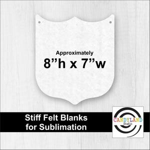 8”h x 7”w  Ranch Rodeo Back Tag - Lightweight Sublimation Polyester Felt