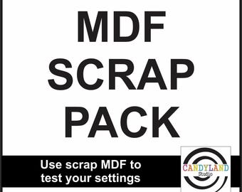 MDF Scrap Pack - Test your settings for MDF sublimation blanks key ring chain magnet jewelry earrings ornaments