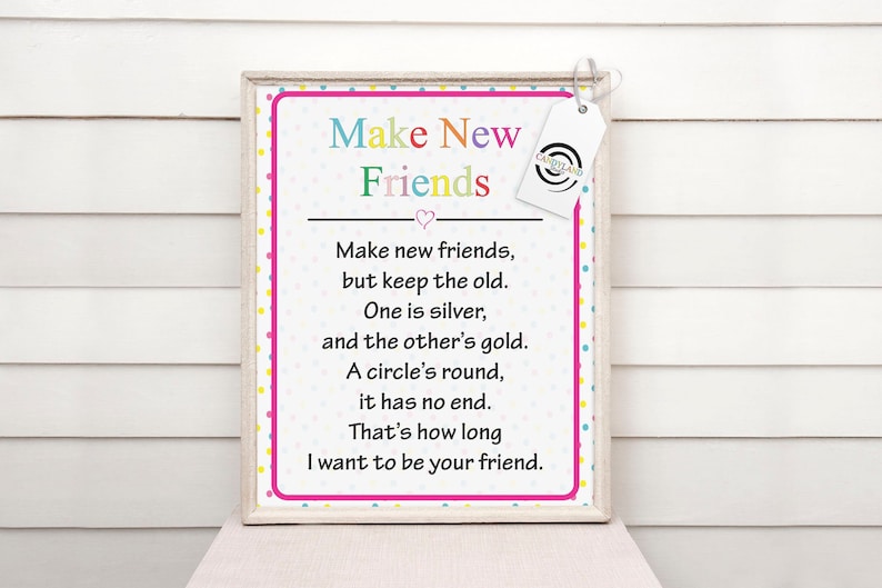 Make New Friends Digital Download Girl Scout Song Printable Etsy