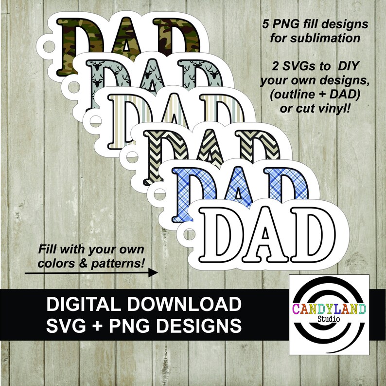 Download Mom Dad Keyring Digital Design Bundle PNG SVG Clip Art | Etsy